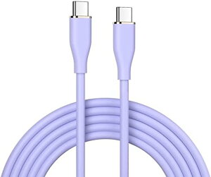 USB Type C P[u _炩 VR 60W PD}[d ܂Ȃ fh~ ^CvC & ^CvC(Type-C)P[u Xperia Galaxy LG iPad Pro MacBook ̑ Android  USB-C@Ή ݑΖx(p[v) 