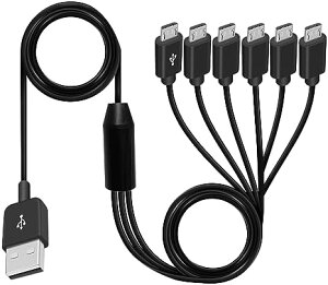 Micro USB ����P�[�u�� �}�C�N��USB�[�d�P�[�u�� USB 2.0 A to Micro usb�P�[�u���i6��� �@�� �𓯎��ɏ[�d�jMicro USB �X�v���b�^�[ �P�[�u�� (1.5m ��)