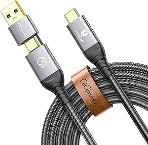 USB 3.2 Gen 2x2 P[u 2in1 USB-A/C to USB-C 20gbpSf[^] 4K 100W}[d 4K@60Hzfo PDΉ Thunderbolt 3/MacBook/iPad Pro/SwitchType-C@Ή(2m) 