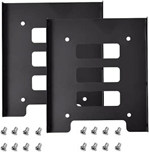 2.5HDD SSD3.5�p �T�C�Y�ϊ� �u���P�b�g ������SSD �ϊ��u���P�b�g SSD HDD ���t���u���P�b�g SSD �z���_�[ ssd �}�E���^PC�p 8�l�W�t��2�Z�b�g