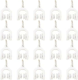 カーテンランナー カーテンレールランナー 20個セット ローラー径10mmカーテンランナー後入れ カーテントラックローラー 後入れランナー カーテンレール部品 プラスチック製 軽量型 静音 ストレート ホワイト