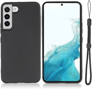Galaxy S21 / SC-51B / SCG09 ケース シリコン 耐衝撃 レンズ保護 超軽量 マット質感 サムスン ギャラクシー S21 5g カバー 縄掛け ケース 落下防止 指紋防止 滑り止め 薄型 TPU マットブラック