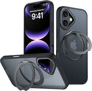 iPhone 16 P[X MagsafeΉ CX[d 360°]X^h cΉ X}zP[X iPhone16 ϏՌ  }bg }OZ[t hw O }Olbg ACtH16 Jo[ ubN