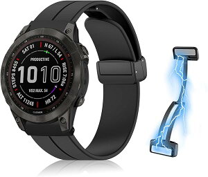 Garmin Fenix 7 / 7 Pro / Fenix 6 / 6 Pro oh VR }Olbgt poh 22mm QuickFitΉ Ct oh \tg X|[c ւoh Garmin Approach S70 47 mm / Forerunner 965 ubN