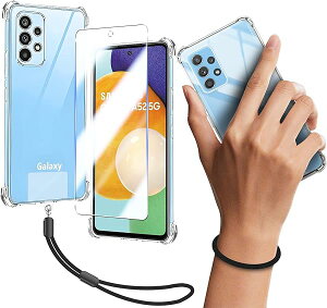 Galaxy A52 5G SC-53B P[X NA Jo[ TPU یP[X Jo[w + GalaxyA52 5G KXtB tB KX dx9H ߗ 