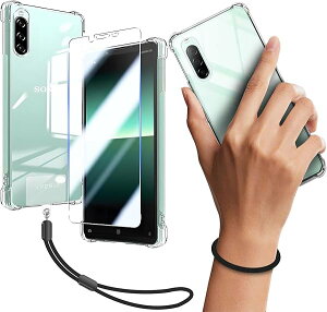 Xperia 10 II SO-41A SOV43 P[X NA Jo[ TPU یP[X Jo[w + Xperia10 II KXtB tB KX dx9H ߗ Uh 