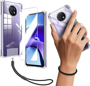 Xiaomi Redmi Note 9T 5G P[X NA Jo[ TPU یP[X Jo[w + Redmi Note9T 5G KXtB tB KX dx9H ߗ Uh 