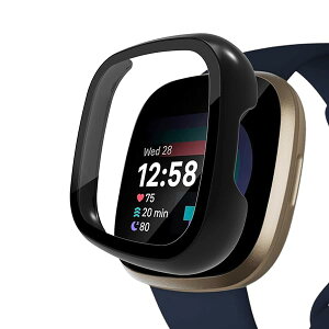 Fitbit Versa 4 P[X KXtB ی Jo[ d|PCf ̉ ϏՌ h~ ϐFh~ SʃJo[ Sʕی X}[gEHb` Fitbit Versa 4 (ubN) 