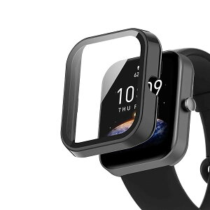 Amazfit Bip 3 / Bip 3 Pro P[X KXtB ی Jo[ d|PCf ̉ ϏՌ h~ ϐFh~ SʃJo[ Sʕی X}[gEHb` Amazfit Bip 3 / Bip 3 Pro (ubN) 