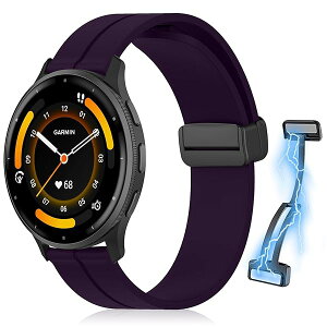 22mm ���C�t�� �V���R���o���h Garmin Venu 3 / Venu 2 / Vivoactive 4 �o���h �}�O�l�b�g�t�� �����ȒP �X�|�[�c�o���h �X�g���b�v �ւ��o���h Garmin Forerunner 265 / Forerunner 255 / Forerunner 255 Music �����x���g 
