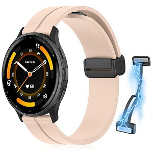 22mm ���C�t�� �V���R���o���h Garmin Venu 3 / Venu 2 / Vivoactive 4 �o���h �}�O�l�b�g�t�� �����ȒP �X�|�[�c�o���h �X�g���b�v �ւ��o���h Garmin Forerunner 265 / Forerunner 255 / Forerunner 255 Music �����x���g 
