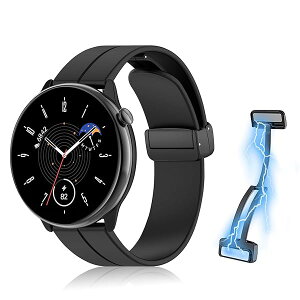 20mm ���C�t�� �V���R���o���h Amazfit Active / GTS 4 Mini / GTR Mini �o���h �}�O�l�b�g�t�� �����ȒP �X�|�[�c�o���h �X�g���b�v �ւ��o���h �����x���g Amazfit GTS 4 / GTS 3 / GTS 2 Mini �_�炩�� �����o��