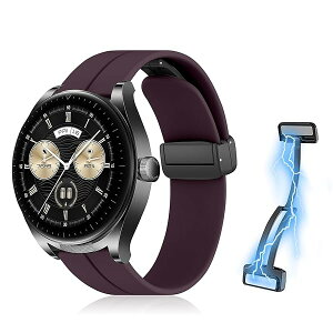 22mm ���C�t�� �V���R���o���h Huawei Watch GT 5 Pro / GT 5 / GT 4 / GT 3 / GT 2 (46mm) �o���h �}�O�l�b�g�t�� �����ȒP �X�|�[�c�o���h �X�g���b�v �ւ��o���h �����x���g �_�炩�� �����o���h Huawei Watch 4 