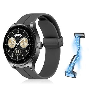 22mm ���C�t�� �V���R���o���h Huawei Watch GT 5 Pro / GT 5 / GT 4 / GT 3 / GT 2 (46mm) �o���h �}�O�l�b�g�t�� �����ȒP �X�|�[�c�o���h �X�g���b�v �ւ��o���h �����x���g �_�炩�� �����o���h Huawei Watch 4 