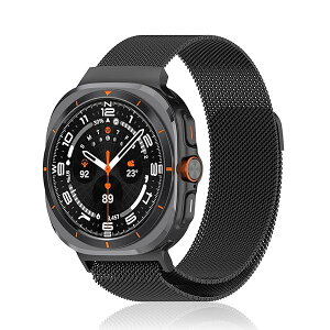 Galaxy Watch Ultra �o���h �x���g �����o���h �X�e�����X�| ���C�t�� �X�|�[�c�o���h �}�O�l�b�g�� ������� ���߉\ �����x���g �X�g���b�v Samsung Galaxy Watch Ultra (�u���b�N) ��������