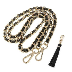 �`�F�[�� �X�g���b�v �V�����_�[ �n���h�o�b�O �t���ւ� �����p �A�N�Z�T���[�p�[�c 120cm���� (1�{����-�u���b�N�S�[���h) ��������