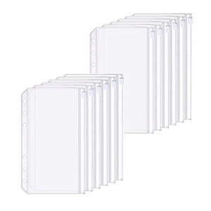 �o�C���_�[�|�P�b�g 6�� �V�X�e���蒠�|�P�b�g ���[�Y���[�t ���ރt�@�C�����O�o�b�O �t�@�X�i�[�|�P�b�g �������[ �h�� PVC ���� ���� �����h�~ �|�[�^�u�� ��ڗđR 12�� (����-A6) ��������