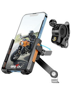 �o�C�N �X�}�z�z���_�[ �~���[ �n���h���o�[�}�E���g�I�[�g�o�C iPhone ... Xiaomi Redmi Note 8 9 10 pro huawei p20 p30 lite Sony Xperia android 3.5-7.0�C���` �X�}�[�g�t�H���p 360��]�t�� (Orange)