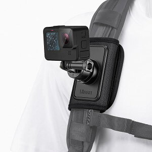 GoPro用 バッグストラップマウント クリップ マウント バックパッククリップリュック ショルダーストラップ バックパック マウント 360°回転式 POV動画撮影 旅行 アウトドア 山登り hero13 / 12 /