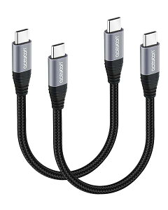 USB C �P�[�u�� �Z�� 20cm Type-C 2�{ �ő�100W �}���[�d �^�C�vC 20�Z���` 480Mbps �f�[�^���� ctoc �P�[�u�� �I�X-�I�X 0.2M Type C for iPhone16 �V���[�Y for Galaxy �Ȃǂ�USB-C �X�}�z �^�u���b�g �m�[�gPC�ɑΉ�