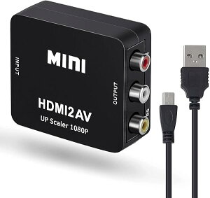 HDMI to RCA ϊRo[^[ HDMI AV Ro[^[ HDMI to AVϊRo[^[ HDMI to AV ϊ HDMI to AVύXA_v^[ 1080PΉ Ro[^[ ] USBd PS2 PS3 PS4 PS5 J[ir Xbox DVD Switch VHS V
