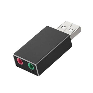 USB I[fBI ϊA_v^ USB CzWbN ϊA_v^ 3.5mm ~jWbN hCo[sv wbhz }CN[q PS4 / MacBook / Mac Mini / iMac / Windows PCȂǑΉ ubN 