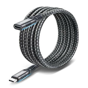 USB C P[u 2M USB 3.1 Gen 2 10Gbps f[^] 4K@60hz𑜓x ^Cv C R[h 2[g 100W / 5A}[d iC҂ IX-X Type-C e@Ή USB C Extension Cable 