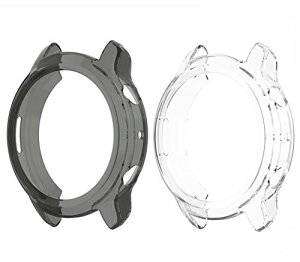 TicWatch Pro3 �P�[�X �J�o�[ 2�� Pro3 Ultra �ی�P�[�X TPU ������ �ϏՌ� �A�N�Z�T���[ (�u���b�N+�z���C�g)