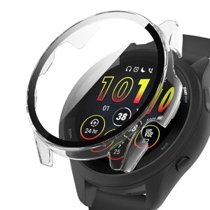 Garmin Forerunner 265 �P�[�X �y�� PC+�����K���X �ی�J�o�[ 9H�d�x ���t���ȒP ��̌^ �S�ʕی� �L�Y�h�~ �ϏՌ� HD�����ߗ� �w��h�~ ���˒ጸ �P�[�X Garmin Forerunner 265 �ɑΉ� (����)