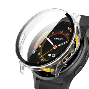 Garmin Venu 3S �P�[�X �y�� PC+�����K���X �ی�J�o�[ 9H�d�x ���t���ȒP ��̌^ �S�ʕی� �L�Y�h�~ �ϏՌ� HD�����ߗ� �w��h�~ ���˒ጸ �P�[�X Garmin Venu 3S �ɑΉ� (����)