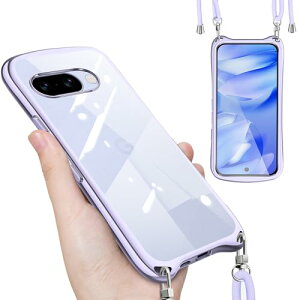 Google Pixel 9a �P�[�X �N���A �V�����_�[ �X�g���b�v�t�� Pixel 9a �J�o�[ ���� ���|�� ��|�� �΂߂��� TPU �ϏՌ� �S�ʕی� ���^ �؍� ���� �O�[�O�� �s�N�Z��9a �X�}�z�P�[�X (�X�^�[���o�[�V��
