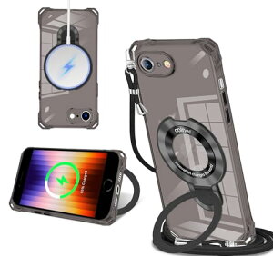 iPhone 17e iPhone 16e �P�[�X �N���A MagSafe�Ή� �A�C�t�H��17e 16e �V�����_�[ �X�g���b�v�t�� �l�b�N�X�g���b�v ���� ��|���P�[�X �X�^���h�@�\ �ϏՌ� ���C�����X�[�d ��������