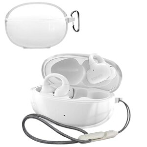 Edifier LolliClip �P�[�X �N���A �\�t�g TPU �Ռ��z�� �h�� �h�o �y�� �����h�~ �t�b�N �X�����\�t�g �P�[�X�J�o�[ Edifier LolliClip �J�o�[ (�N���A)