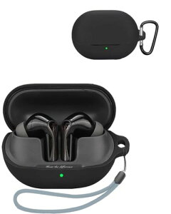 SOUNDPEATS Air5 Pro �P�[�X ���C�����X�C���z�� �[�d�P�[�X �J�o�[ �J���r�i �L�[�`�F�[���t�� �V���R�� �ی�P�[�X �����h�~ �ϏՌ� �h�o �L�Y�h�~ �w��h�~ SOUNDPEATS Air5 Pro (�u���b�N)