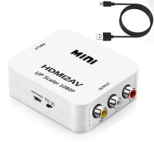 HDMI AV �ϊ��R���o�[�^�[ 1080P �A�i���O�ϊ� �����o�͉� �e���r / PS3 / PS4 / PS5PC / BD�v���[���[ / switch�p�ϊ��R���o�[�^�[ �[�d�P�[�u���t�� �z���C�g