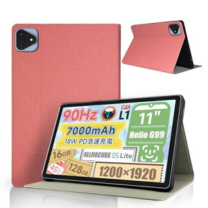 ALLDOCUBE iPlay60 Pro �^�u���b�g 11�C���` �P�[�X �p�x���� �X�^���h ���^ �y�� �C�菝�h�~ �S�ʕی�^ �X�^���h�@�\�t�� �n�[�h�J�o�[ (�s���N)