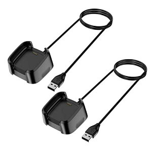 Fitbit Versa / Versa Lite / Versa SE �[�d�� [2�{ 104cm] �[�d�P�[�u�� USB �[�d ���C �`���[�W���O�P�[�u�� �}���[�d ���C�z�� �����ϋv (Versa 2 / 3 / 4 �ɂ͑Ή����܂���)