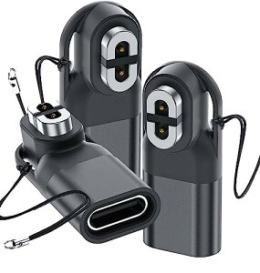 Shokz USB Type-C �ϊ��A�_�v�^�[ Shokz ���`���C���z���pUSB-C�[�d�P�[�u���ϊ��A�_�v�^�[ (2�{)Shokz Type-C �p�ϊ��}�C�N�� �}���[�d �R���p�N�g �����^�ѕ֗� �ǎ��ȑf�� �ϋv�� �ϊ��A�_�v�^�[ Shokz