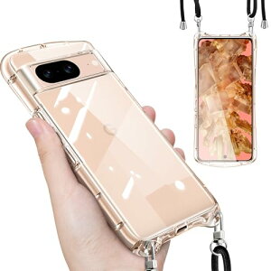 Google Pixel 8 �P�[�X �N���A �V�����_�[ �X�g���b�v�t�� �O�[�O�� �s�N�Z��8 �J�o�[ ���� ���|�� �΂߂��� TPU �ϏՌ� �S�ʕی� ���^ �؍� ���� ��|�� ���O���\ ���������\ �X�}�z�P�[