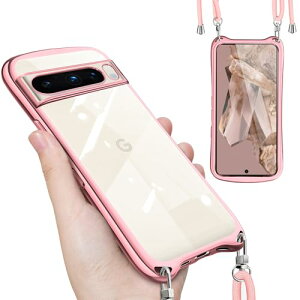 Google Pixel 8 Pro �P�[�X �N���A �V�����_�[ �X�g���b�v�t�� �O�[�O�� �s�N�Z��8 �v�� �J�o�[ ���� ���|�� ��|�� �΂߂��� TPU ���b�L���H �ϏՌ� �S�ʕی� ���^ �؍� ���� Pixel8 Pro�X�}�z�P�[�X