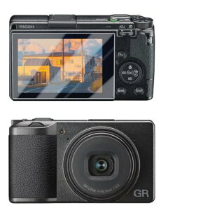 Ricoh GR III / GR III X �t���ی�t�B���� �d�x9H 2.5D���H �ɔ� �����ߗ� �w��h�~ �������� �Ռ��z�� ��U�h�~ �\��t���ȒP �C�A�[�� [2��]