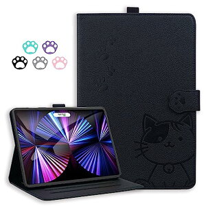 Lenovo Tab P11 2nd Gen / Xiaoxin Pad plus �P�[�X �ی�J�o�[ ���K �^�u���b�g�P�[�X �^�u���b�g�J�o�[ ���킢�� �l�R �L �h�o �����ɂ��� �J�o�[ ���E �ȒP �X�^���h�@�\�t�� �ϏՌ� �u���b�N