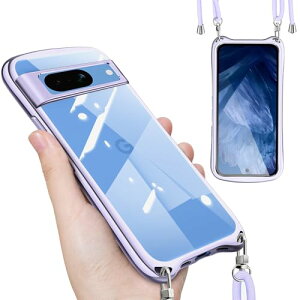 Google Pixel 8a �P�[�X �N���A �V�����_�[ �X�g���b�v�t�� �O�[�O�� �s�N�Z��8a �J�o�[ ���� ���|�� ��|�� �΂߂��� TPU �ϏՌ� �S�ʕی� ���^ �؍� ���� �X�}�z�P�[�X (�X�^�[���o�[�V���o�[)