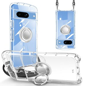 Google Pixel 8a �P�[�X �V�����_�[ �X�g���b�v�t �����O �N���A �O�[�O�� �s�N�Z��8a �J�o�[ ���� ��|�� ���|�� �΂߂��� TPU �ϏՌ� �X�^���h�@�\ ���u�� �ԍڃz���_�[ �؍� ���� Pixel 8a �X�}�z