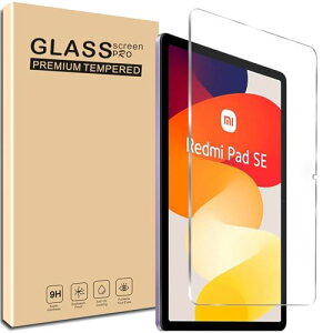 Xiaomi Redmi Pad SE �t�B���� Galaxy Tab A9 Plus / Tab S9 / Tab S9 FE / A9+ �K���X�t�B���� �����t���ی�t�B���� �����^�b�`�\�t�� / �C�A�[�� / �P�[�X�Ɗ����� / �d�x9H / ��U�h�~ / �w��h�~