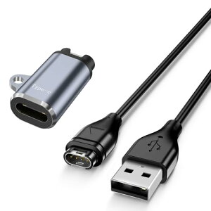 Garmin �[�d�P�[�u�� + USB �ϊ��A�_�v�^�[L�^ �����f�[�^�]�� �}���[�d�P�[�u�� ForeAthlete 945 935 245 55 Vivoactive 3 4 4S Fenix 7 7S 7X 6 6S 6X 5 5S 5X Venu Sq Music 2S Instinct Approach S10 S40 S60 S62 (1M - ���^)