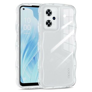 OPPO Reno9 A / Reno7 A �P�[�X �N���A �E�F�[�u ������� TPU �؍� ���킢�� ���� �X�}�z�P�[�X �l�C �V���v�� ����~�� ���^ �y�� �ϏՌ� �w��h�~ �����Y�ی� �X�g���b�v�z�[���t�� �V���R�� TPU 
