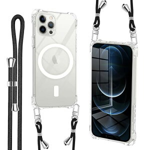 iPhone 13 Mini �P�[�X �N���A magsafe�}�O�l�b�g���� �V�����_�[ �X�g���b�v�t �g�уJ�o�[ �ϏՌ� �S�ʕی� �A�C�t�H��13 Mini �\�t�gTPU ������ �X�}�z�P�[�X �R�t�� ������ ��|�� ��|���P�[�X ��