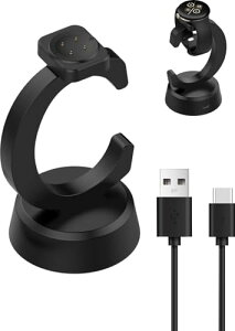 Google �X�}�[�g�E�H�b�` �[�d�P�[�u�� �[�d�� USB�[�d �[�d�X�^���hC�^ Google Pixel Watch3 (45MM / 41MM) / Watch2 �[�d�P�[�u���X�^���h�̌������i ����100CM���C�z�� ���ϋv �֗���(�u���b�N)