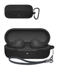 Sony WF-C510 �P�[�X ���C�����X �C���z�� �[�d�P�[�X �J�o�[ �J���r�i �L�[�`�F�[���t�� �V���R�� �ی�P�[�X �����h�~ �ϏՌ� �h�o �L�Y�h�~ �w��h�~ �\�j�[ WF-C510 (�u���b�N)